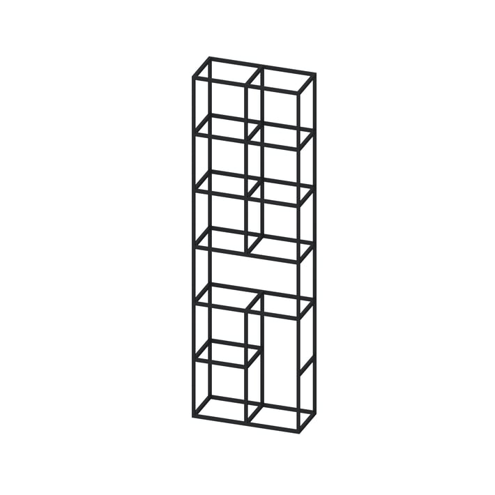 RFG Стелаж Boxi S, метален, 72 х 37 х 212 cm, черен