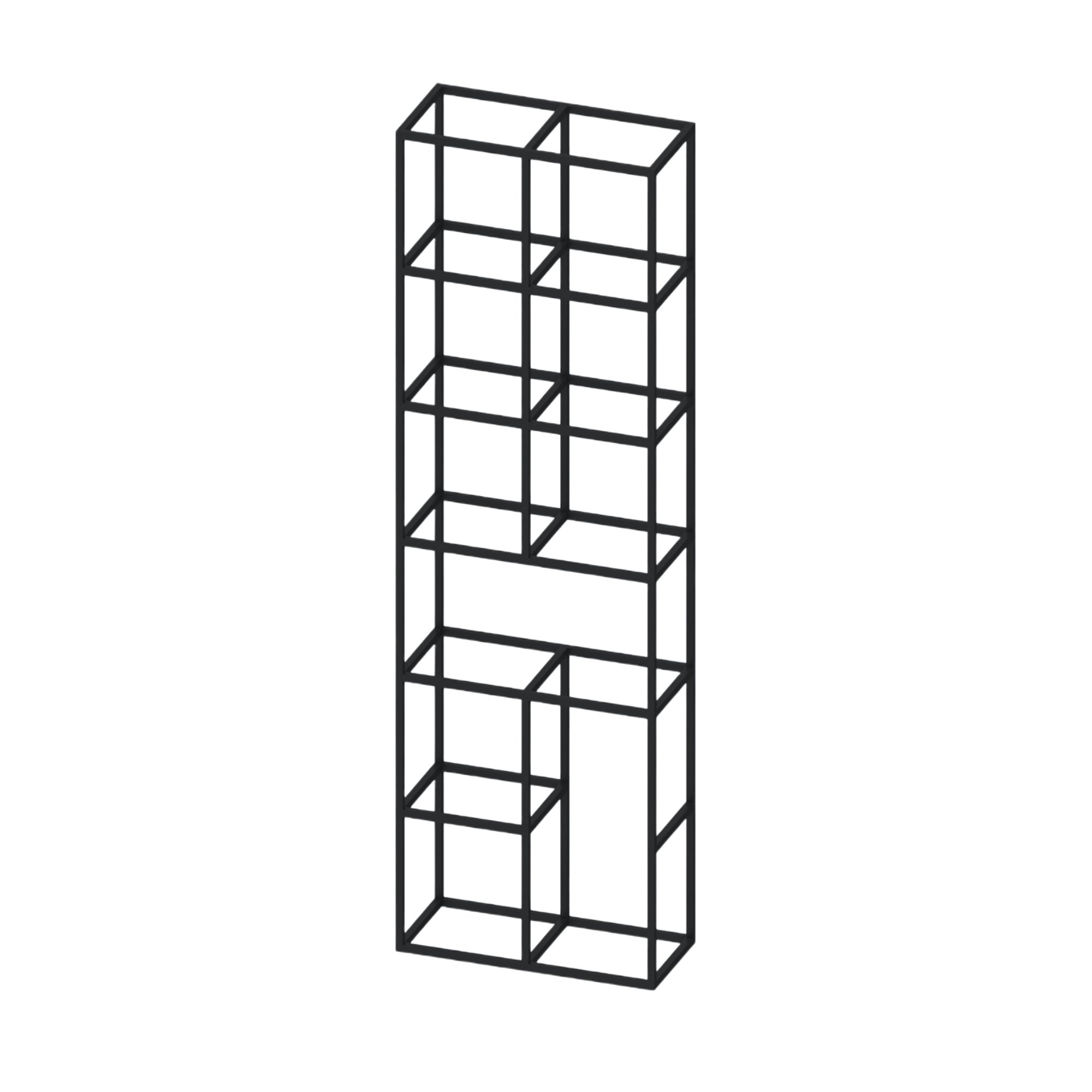 RFG Стелаж Boxi S, метален, 720 х 370 х 2120 mm, черен