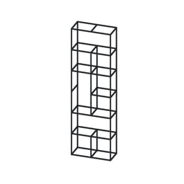 RFG Стелаж Boxi M, метален, 720 х 370 х 2120 mm, черен