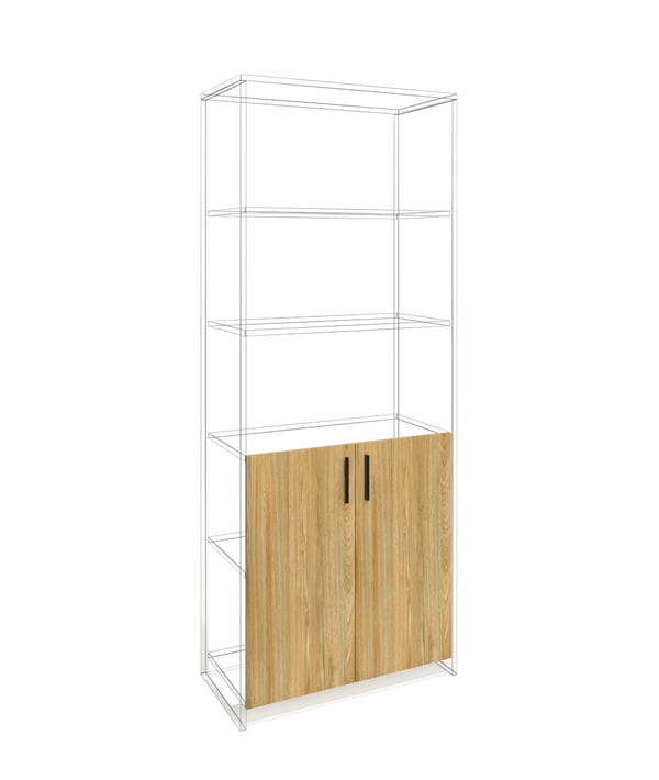 Врата RFG RV3 Monaco S3, 380 х 18 х 760 mm, ПДЧ 18 mm, 2 броя в комплект, бряст