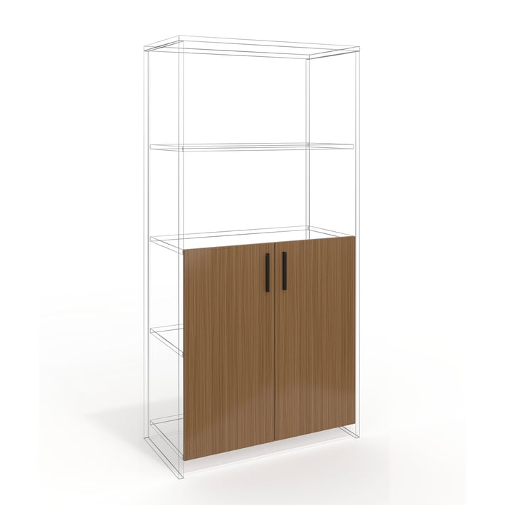 Врата RFG RV3 Parma, 380 х 18 х 760 mm, ПДЧ 18 mm, 2 броя в комплект, орех