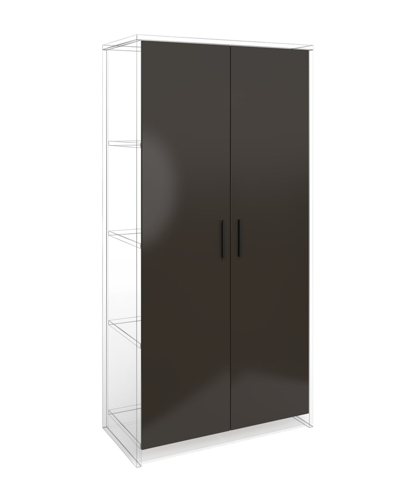 Врата RFG RV2 Chicago, 380 х 18 х 1540 mm, ПДЧ 18 mm, 2 броя в комплект, сива