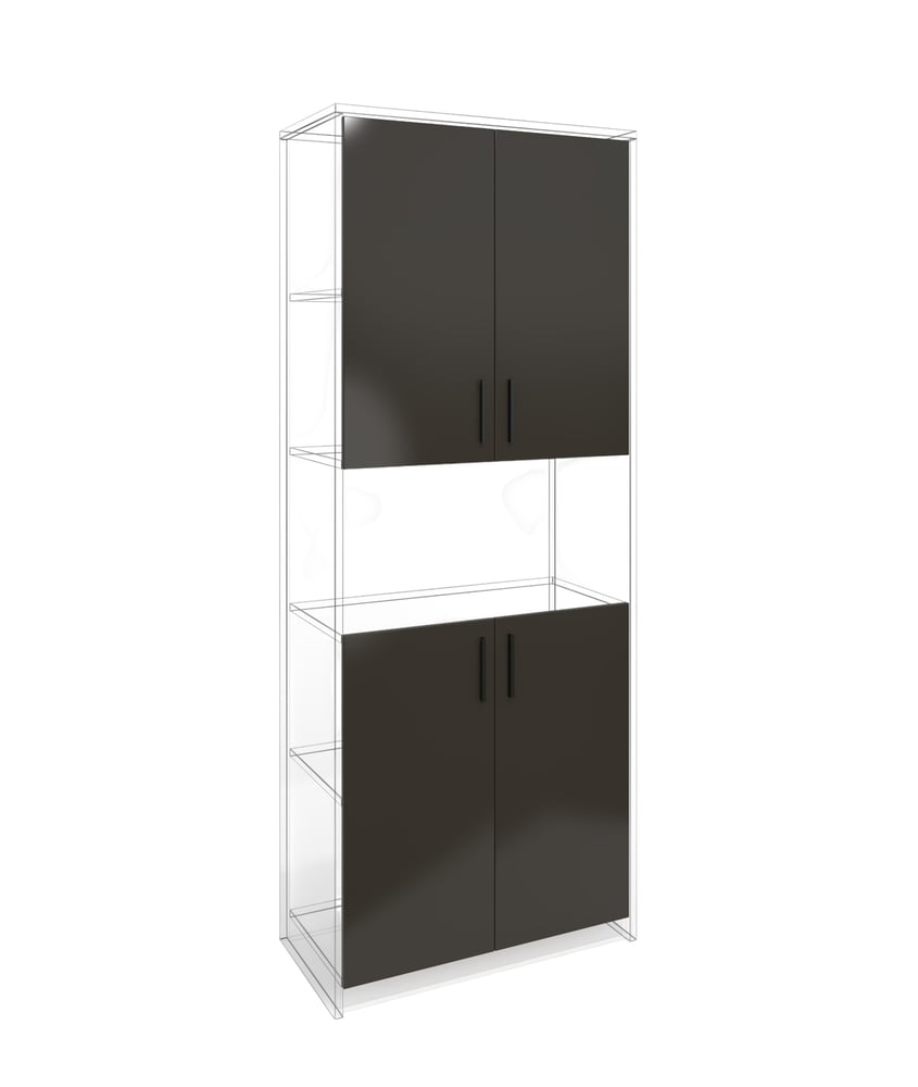 Врата RFG RV3 Chicago, 380 х 18 х 760 mm, ПДЧ 18 mm, 4 броя в комплект, сива