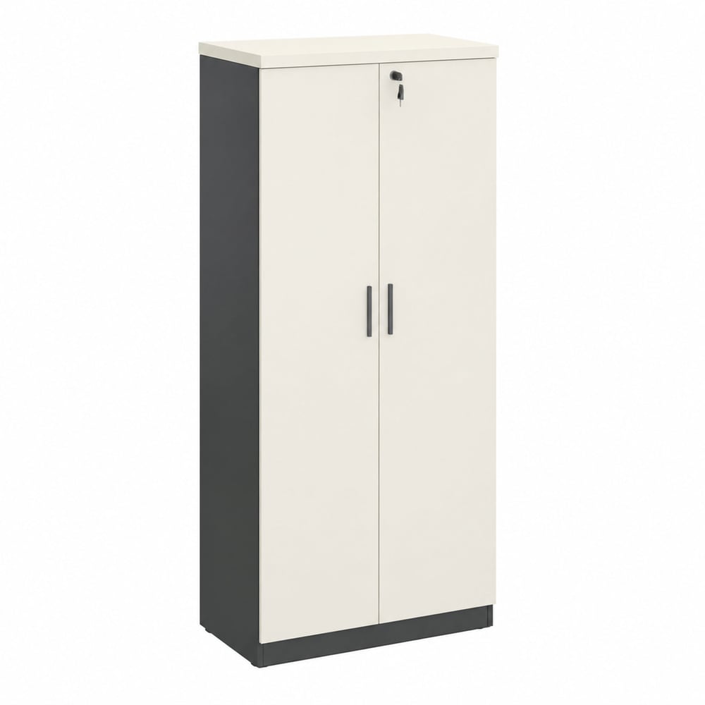 Шкаф RFG Monaco, 700 x 400 x 1600 mm, ПДЧ, бяло и черно