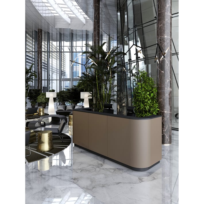 Прав модул за рецепция RFG Point, външен, ляв, 100 х 80 х 112.50 cm, ПДЧ