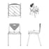 RFG Ученически стол Stilo, 380 х 350 х 430 mm, червен, от V до VIII клас