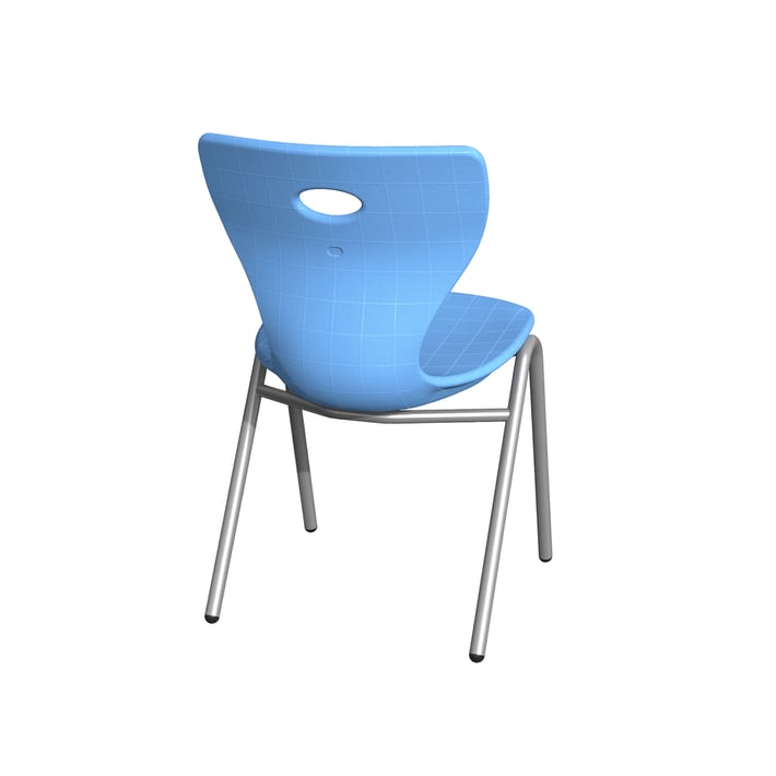 Ученически стол RFG Maxima X, 36 х 38 х 38 cm, полипропилен, до 120 kg, небесносин