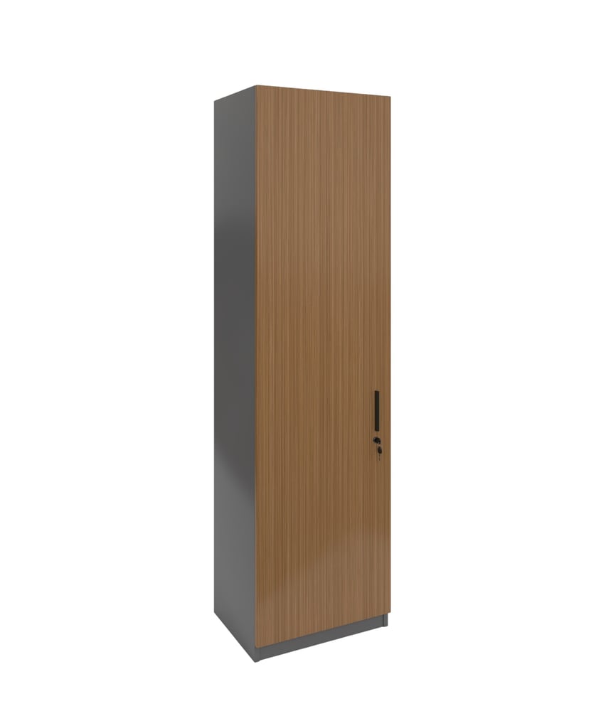 Гардероб RFG Chicago, единичен, 550 х 400 х 2000 mm, ПДЧ 18 mm, дъб Рейн и сиво