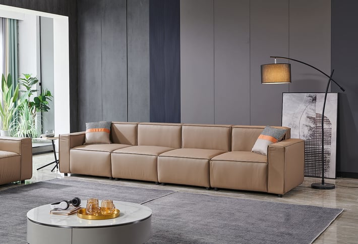 Табуретка RFG Kiano, квадратна, екокожа, 750 х 880 х 420 mm, кафява