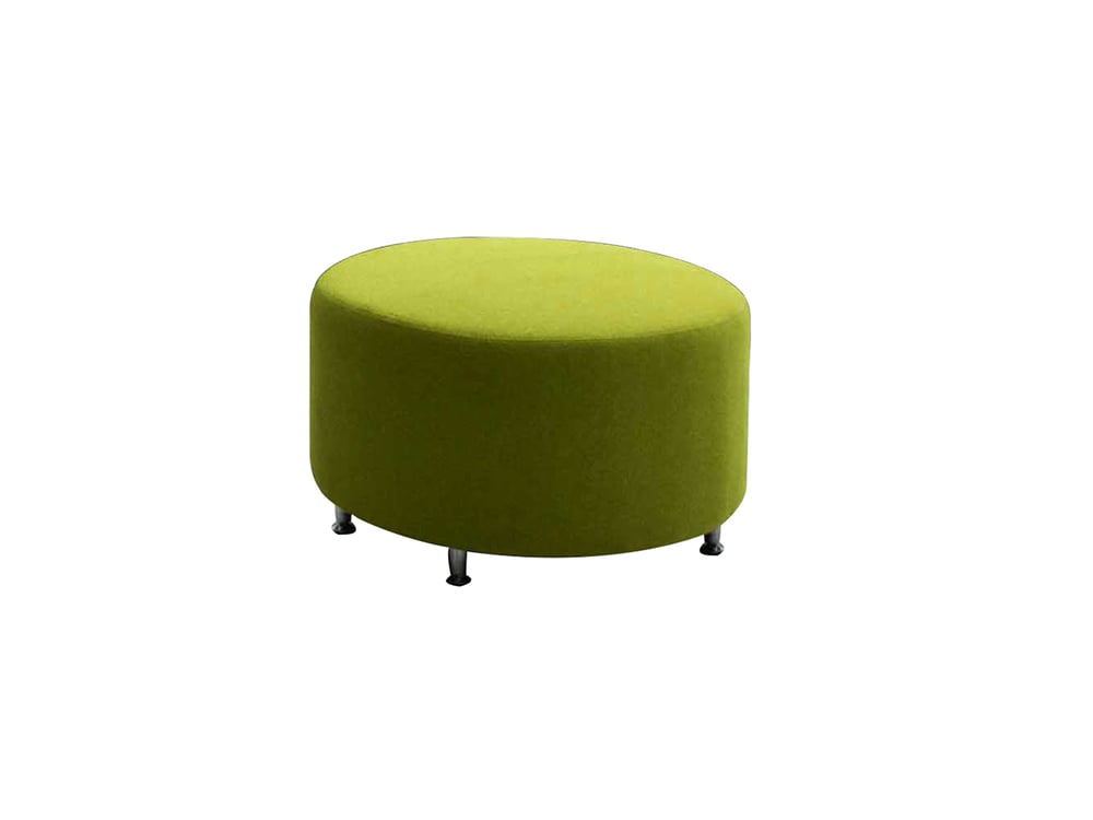 Табуретка RFG Zara, кръгла, дамаска, 700 х 700 х 400 mm, зелена