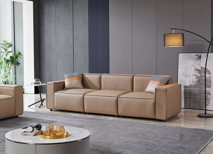 Модул RFG Kiano ляв, екокожа 950 х 880 х 740 mm, кафяв