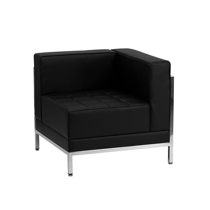 Ъглов модул RFG Neo, екокожа, 720 х 720 х 700 mm, черен ляв