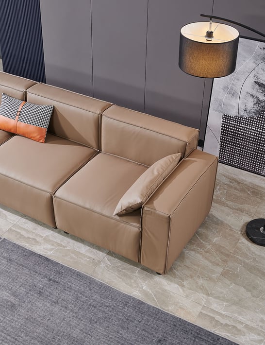 Фотьойл RFG Kiano, екокожа, 1160 х 880 х 760 mm, кафяв