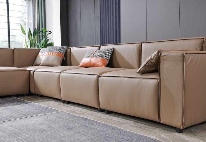 Фотьойл RFG Kiano, екокожа, 1160 х 880 х 760 mm, кафяв