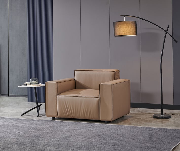 Фотьойл RFG Kiano, екокожа, 1160 х 880 х 760 mm, кафяв