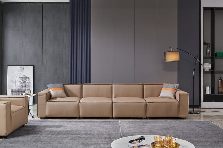 Фотьойл RFG Kiano, екокожа, 1160 х 880 х 760 mm, кафяв