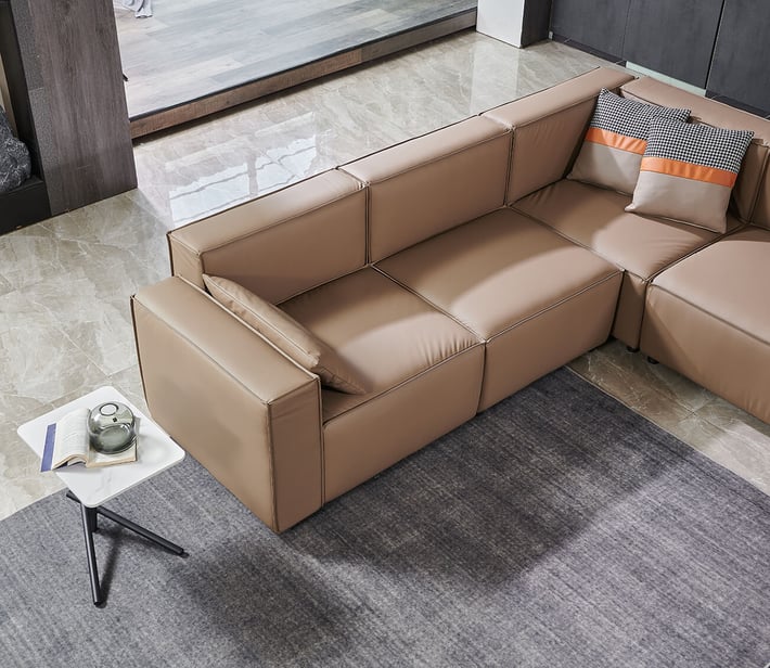 Фотьойл RFG Kiano, екокожа, 1160 х 880 х 760 mm, кафяв