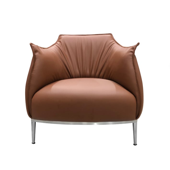 Фотьойл RFG Marten, екокожа, метална основа, 820 х 800 х 790 mm, кафяв