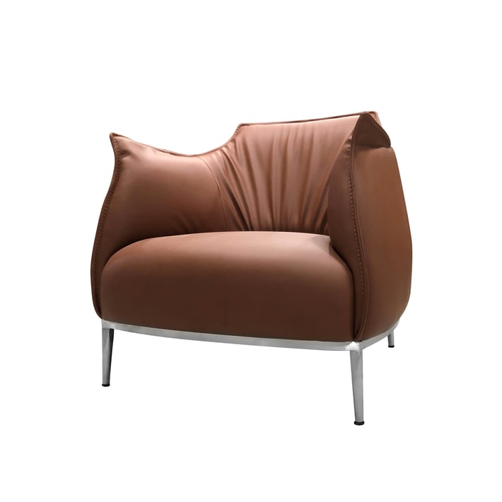 Фотьойл RFG Marten, екокожа, метална основа, 820 х 800 х 790 mm, кафяв