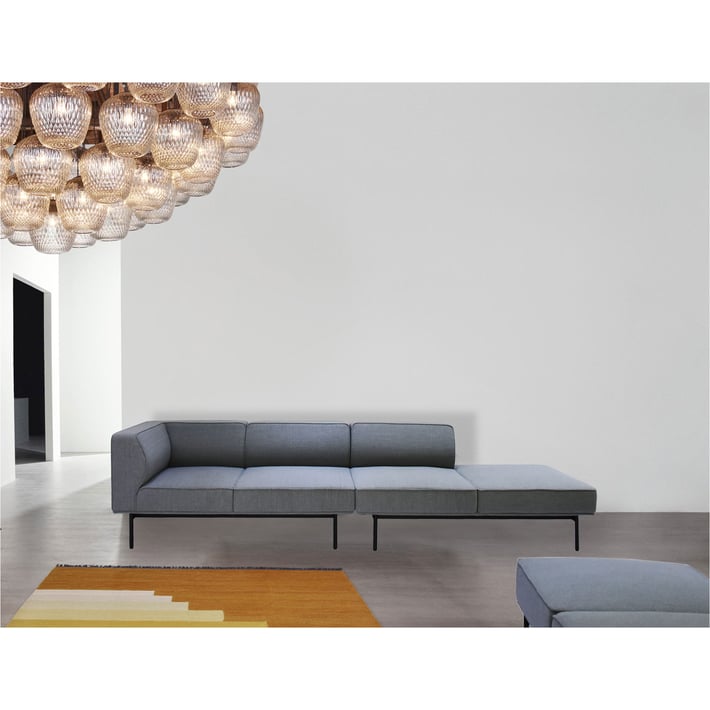 Модул RFG Klark, прав, текстил, 800 х 800 х 720 mm, сив