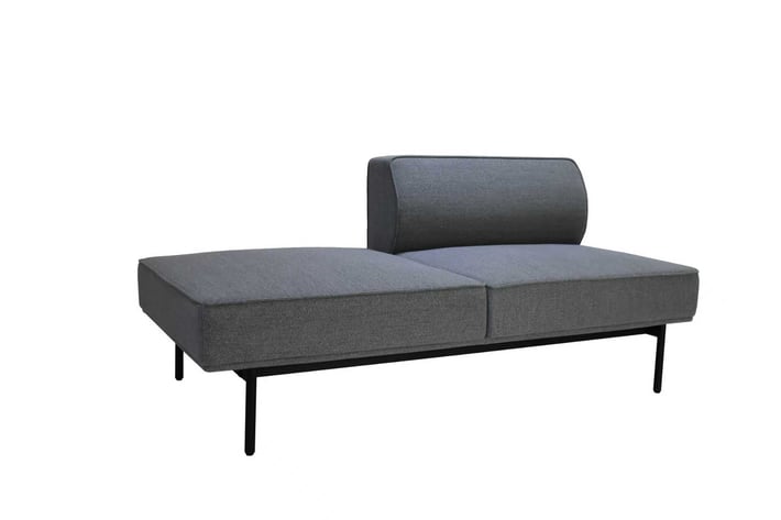 Модул RFG Klark, ъглов, текстил, 800 х 800 х 720 mm, сив