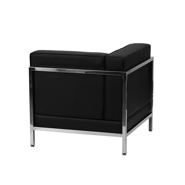 Ъглов модул RFG Neo, десен, екокожа, 720 х 720 х 700 mm, черен