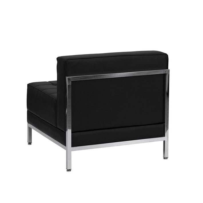 Ъглов модул RFG Neo, десен, екокожа, 720 х 720 х 700 mm, черен