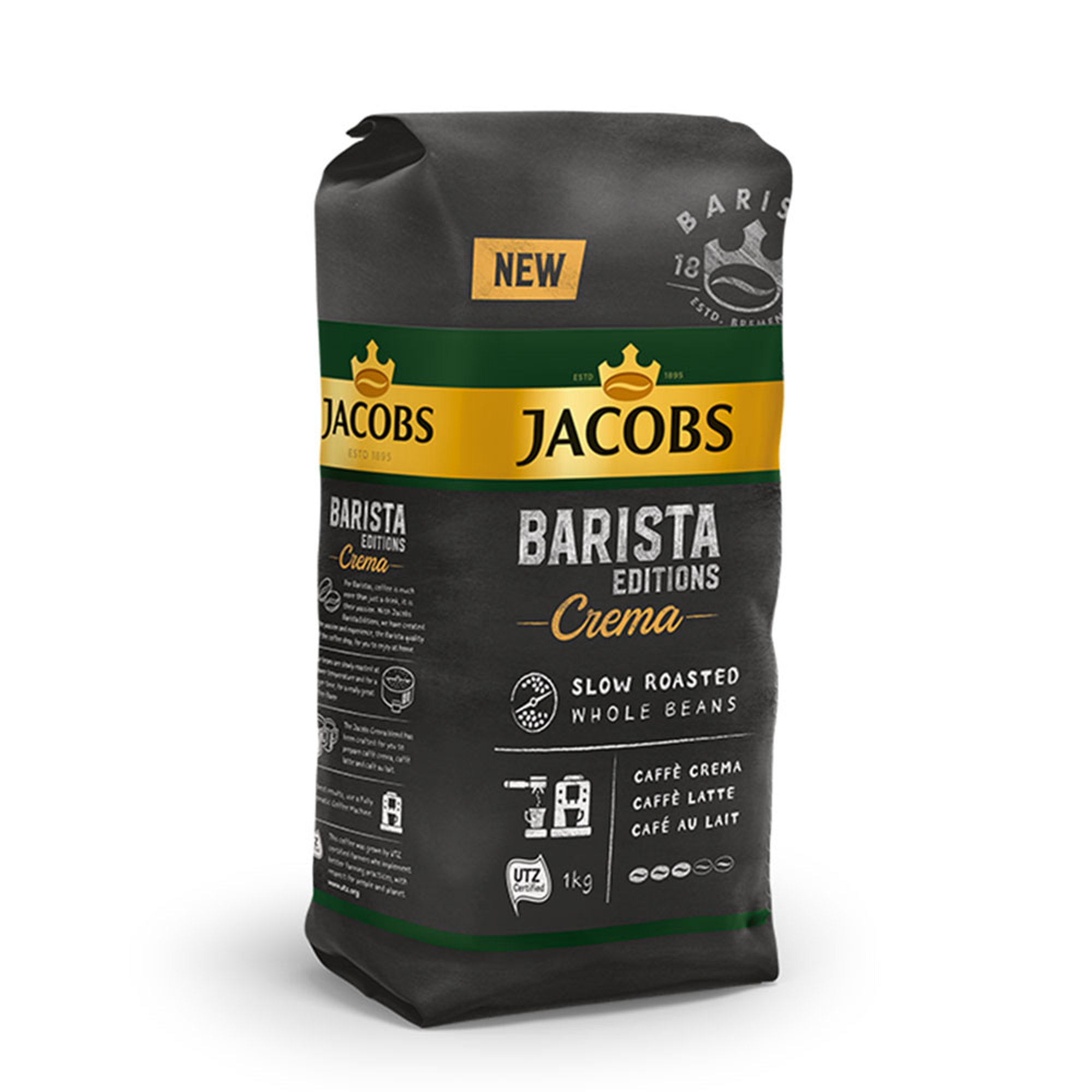 Jacobs Кафе на зърна Barista Editions Crema, 1 kg