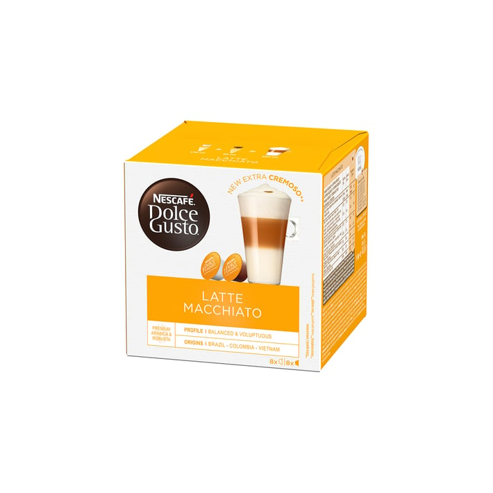 Nescafé Dolce Gusto Кафе капсула Latte Macchiato, 16 броя