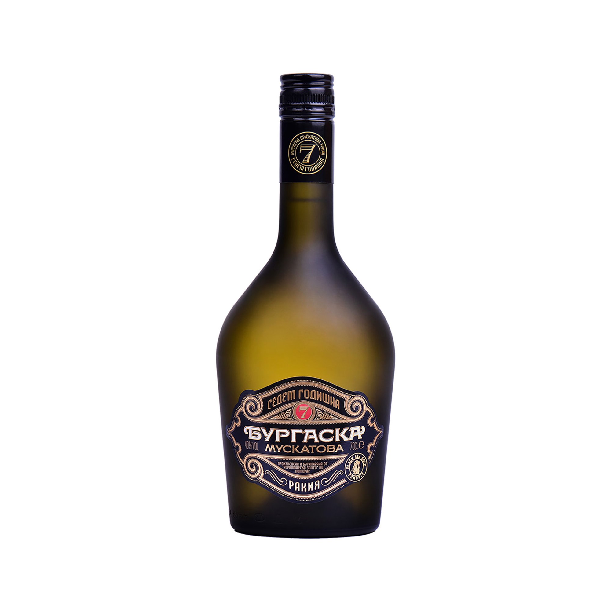 Black Sea Gold Ракия Бургаска мускатова, 7-годишна, 700 ml