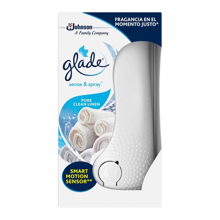 Glade Дозатор Sense&Spray - Свежа чистота, 18 ml