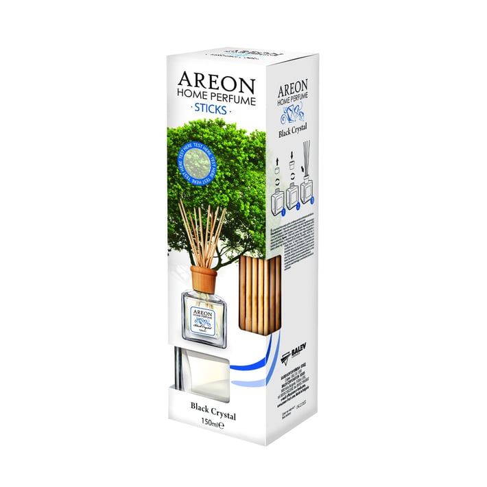 Areon Ароматизатор Home Perfume, пръчици, черен кристал, 150 ml