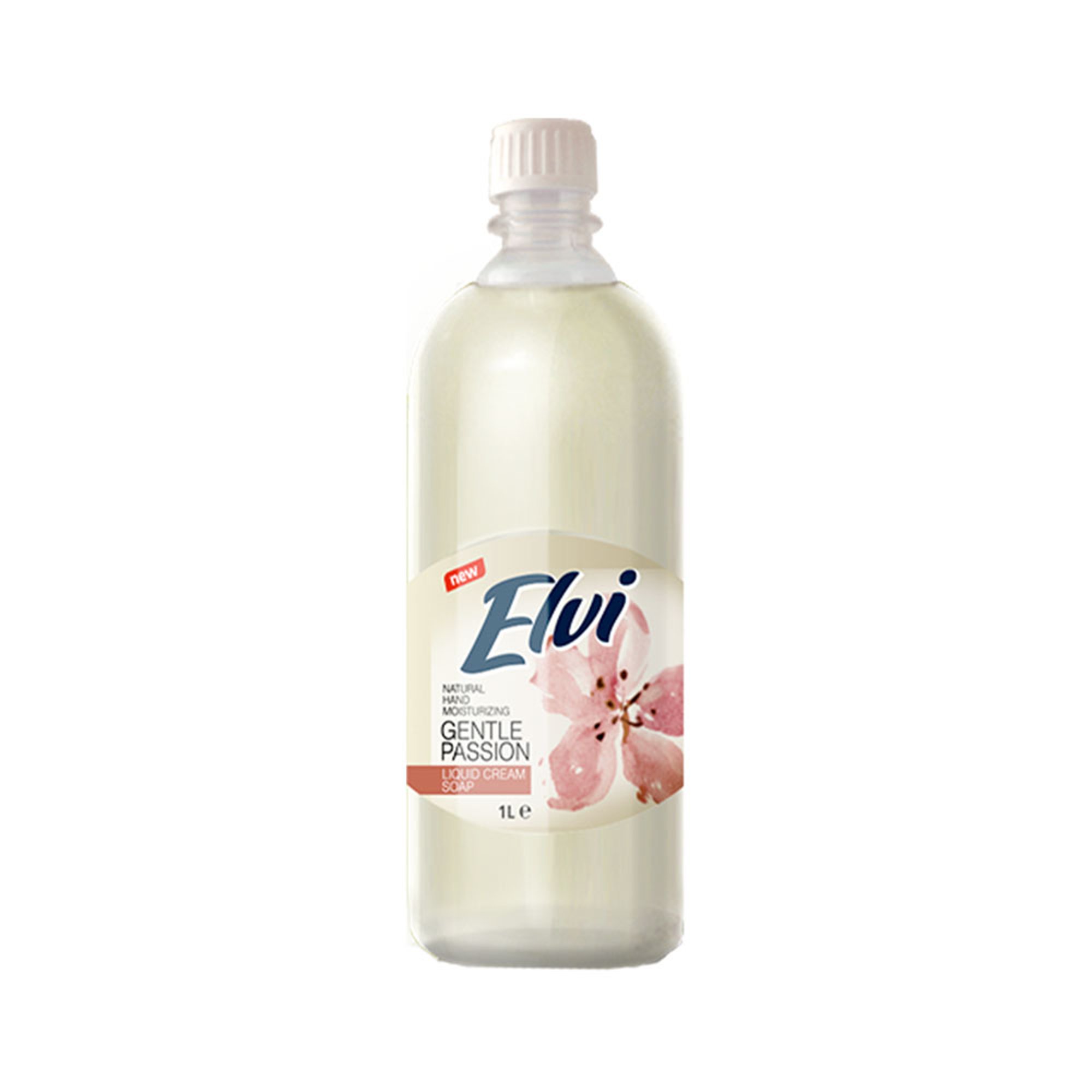 Elvi Течен сапун, нежна страст, 1 L, бял