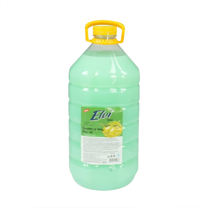 Elvi Течен сапун, билкови листа, 5 L, зелен