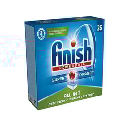 Finish Таблетки за съдомиялна машина Powerball, 26 броя