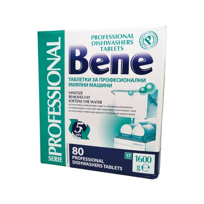 Bene Таблетки за съдомиялна Professional, 80 броя