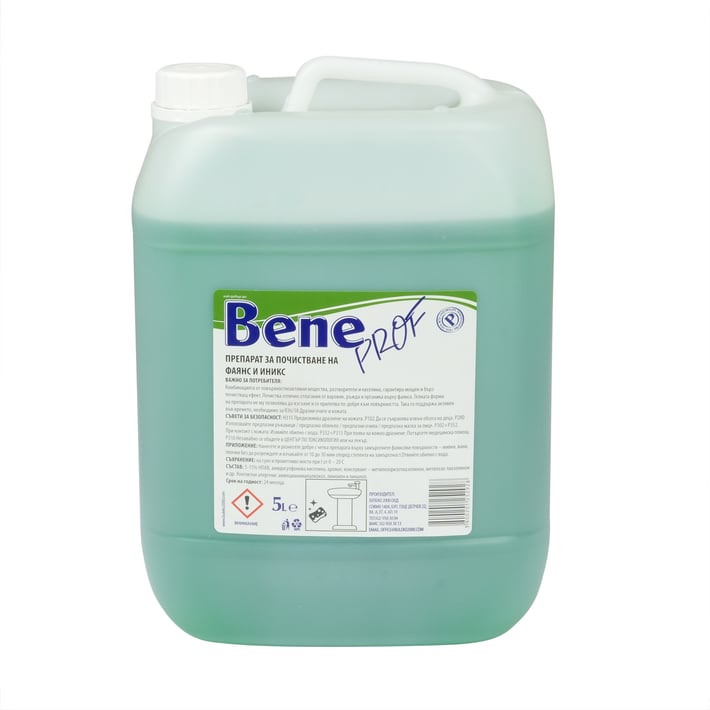 Bene Препарат за почистване на фаянс, професионален, 5 L