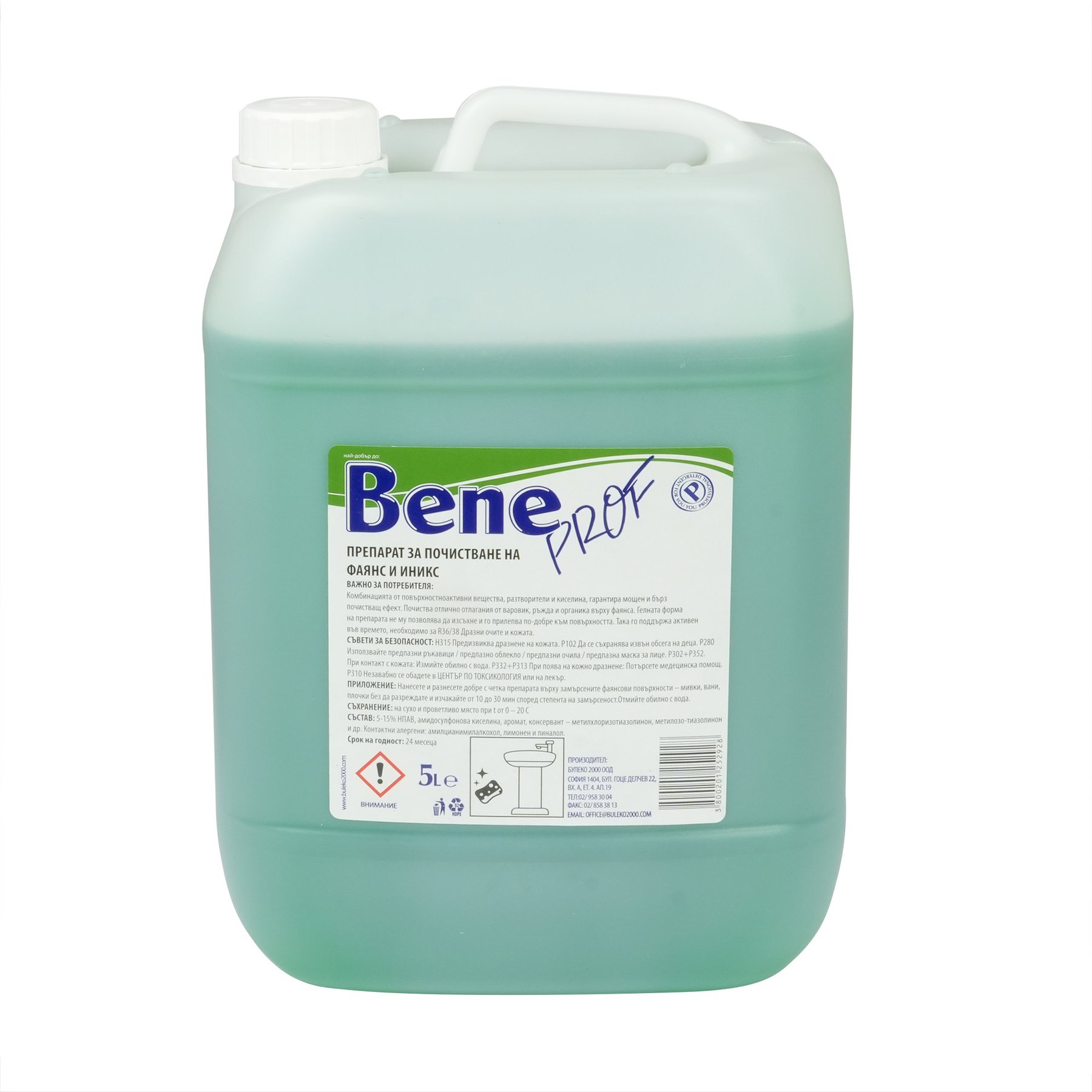 Препарат за почистване на фаянс Bene, професионален, 5 L | USG