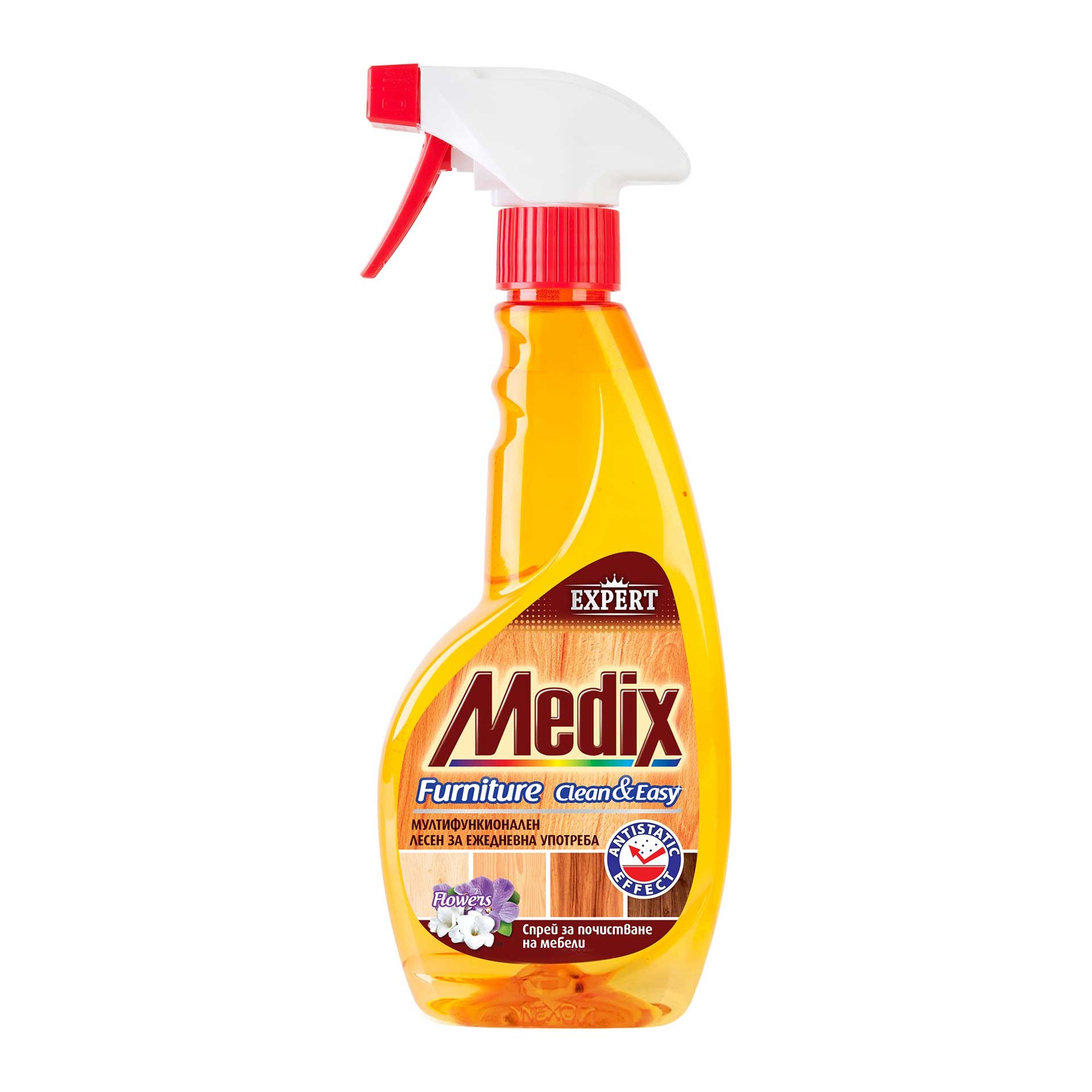 Medix Препарат за почистване на мебели и дърво Expert Furniture Clean & Easy, спрей, 350 ml