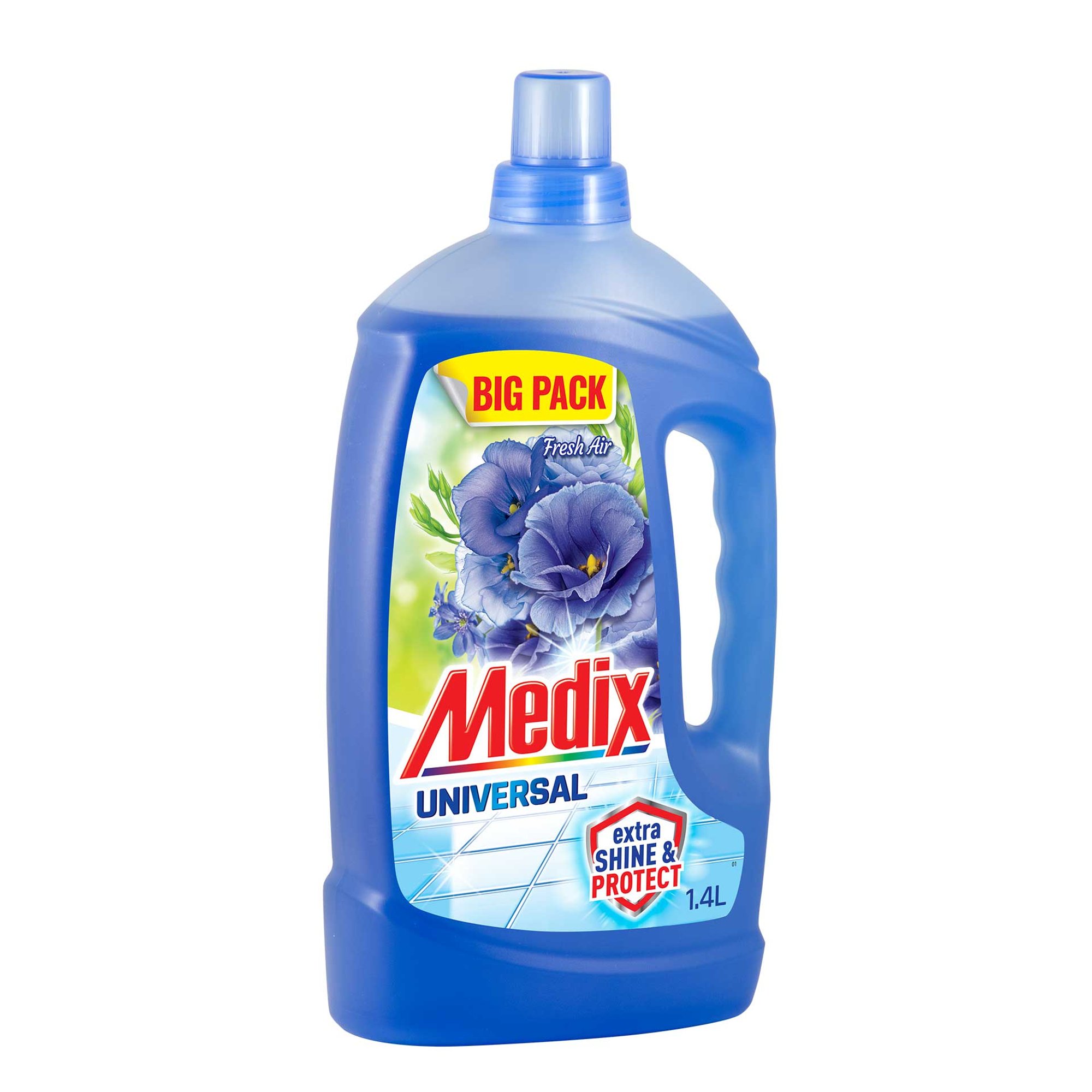 Medix Препарат за почистване Express & Shine, универсален, свеж въздух, 1.4 L, син