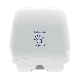 Papernet Диспенсър за тоалетна хартия, антибактериален, бял
