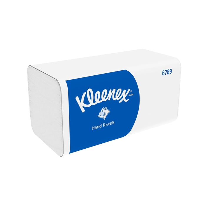 Kimberly-Clark Кърпи за ръце Kleenex 6789, двупластови, 21.2 х 21.5 cm, 186 къса, 15 броя