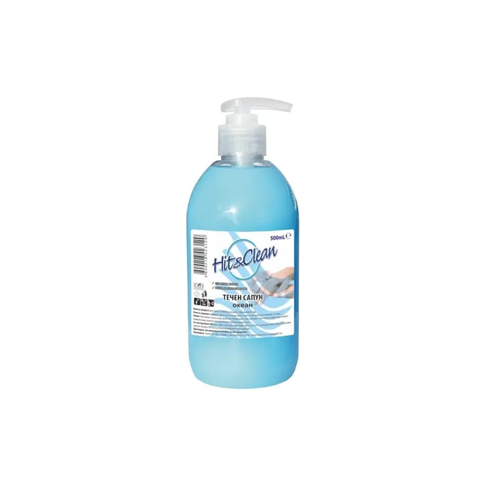 Hit&Clean Течен сапун, океан, с помпа, 500 ml