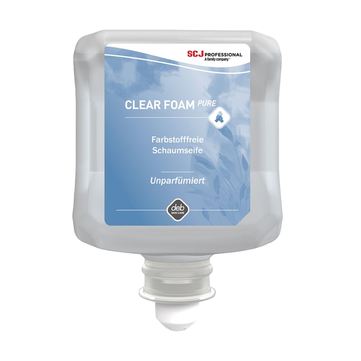 SCJohnson Пяна за ръце Clear Foam Pure, без аромат, 1 L