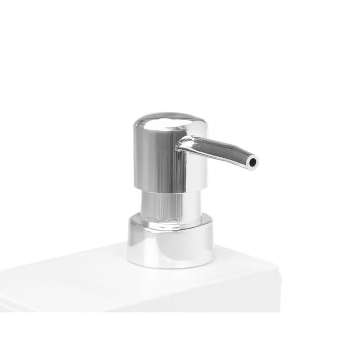 Диспенсър Kinvara, с поставка за гъба, 650 ml, бял
