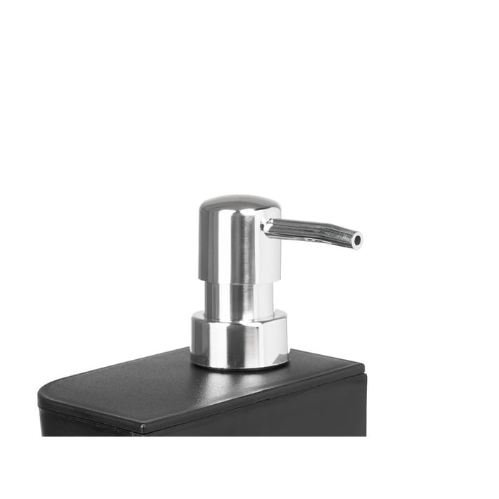 Диспенсър Kinvara, с поставка за гъба, 650 ml, черен