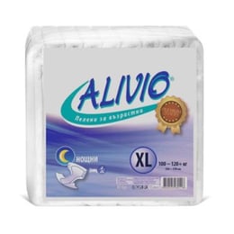 Alivio Пелени за възрастни, нощни, XL, от 100 до 120 kg, 10 броя