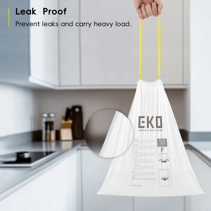 Eko Торби за смет, тип F, с връзка, 40-60 L, 12 броя