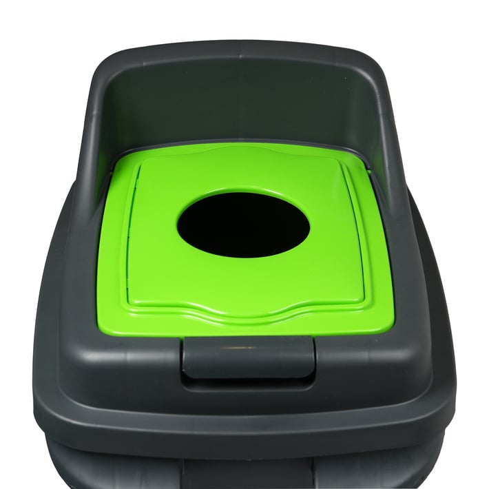 Кош за отпадъци Planet, за разделно събиране, 50 L, зелен