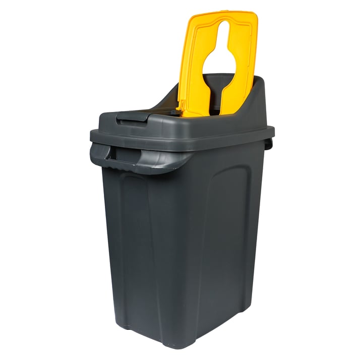 Кош за отпадъци Planet, за разделно събиране, 50 L, жълт